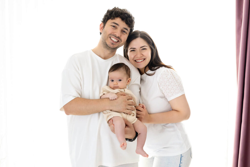 yenidoğan bebek aile çekimi