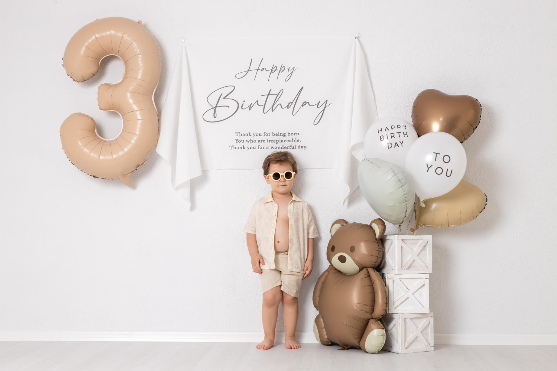 3 yaş doğum günü fotoğrafı